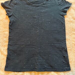 GAP Black Textured T-Shirt